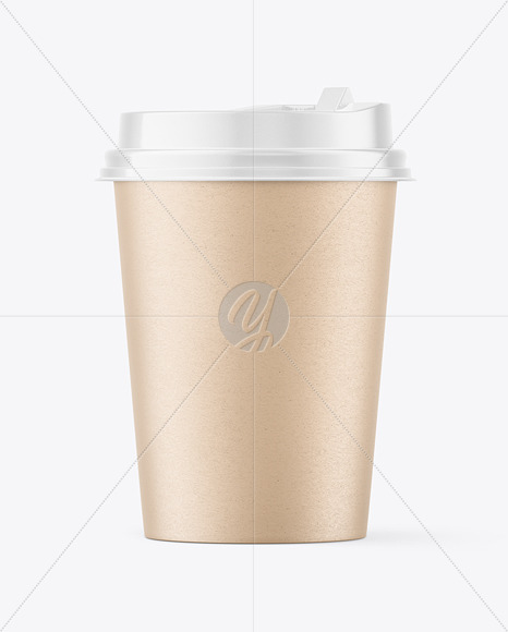 Kraft Paper Coffee Cup Mockup