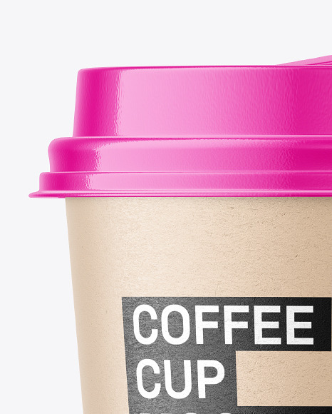 Kraft Paper Coffee Cup Mockup