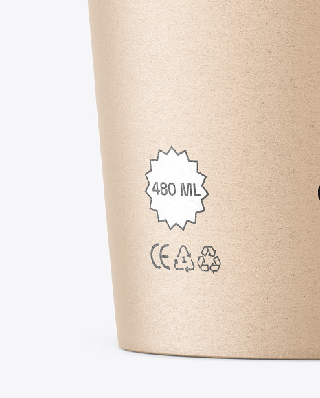 Kraft Paper Coffee Cup Mockup