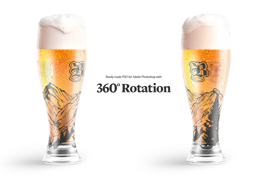 Beer Glass Animated Mockup