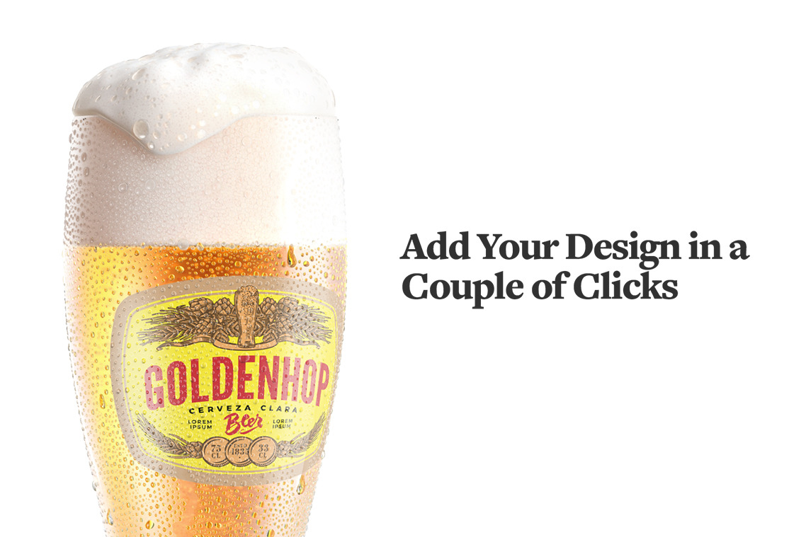 Beer Glass Animated Mockup