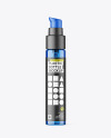 Blue Plastic Airless Bottle Mockup