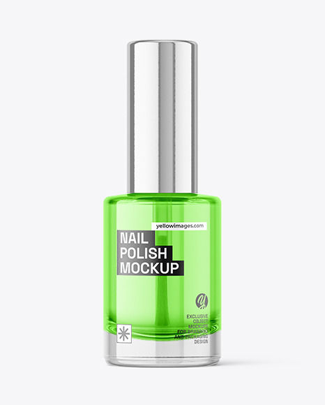 Clear Nail Polish Bottle Mockup