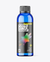 Blue Plastic Bottle Mockup