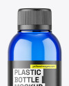 Blue Plastic Bottle Mockup