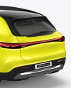 Electric Luxury SUV Mockup - Back Half Side View