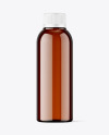 Amber Plastic Bottle Mockup