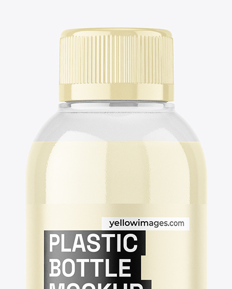 Clear Plastic Bottle Mockup