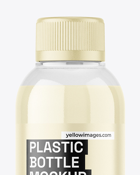 Clear Plastic Bottle Mockup