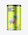 Metallic Protein Jar Mockup Metallic Protein Jar Mockup