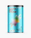 Matte Metallic Protein Jar Mockup Matte Metallic Protein Jar Mockup