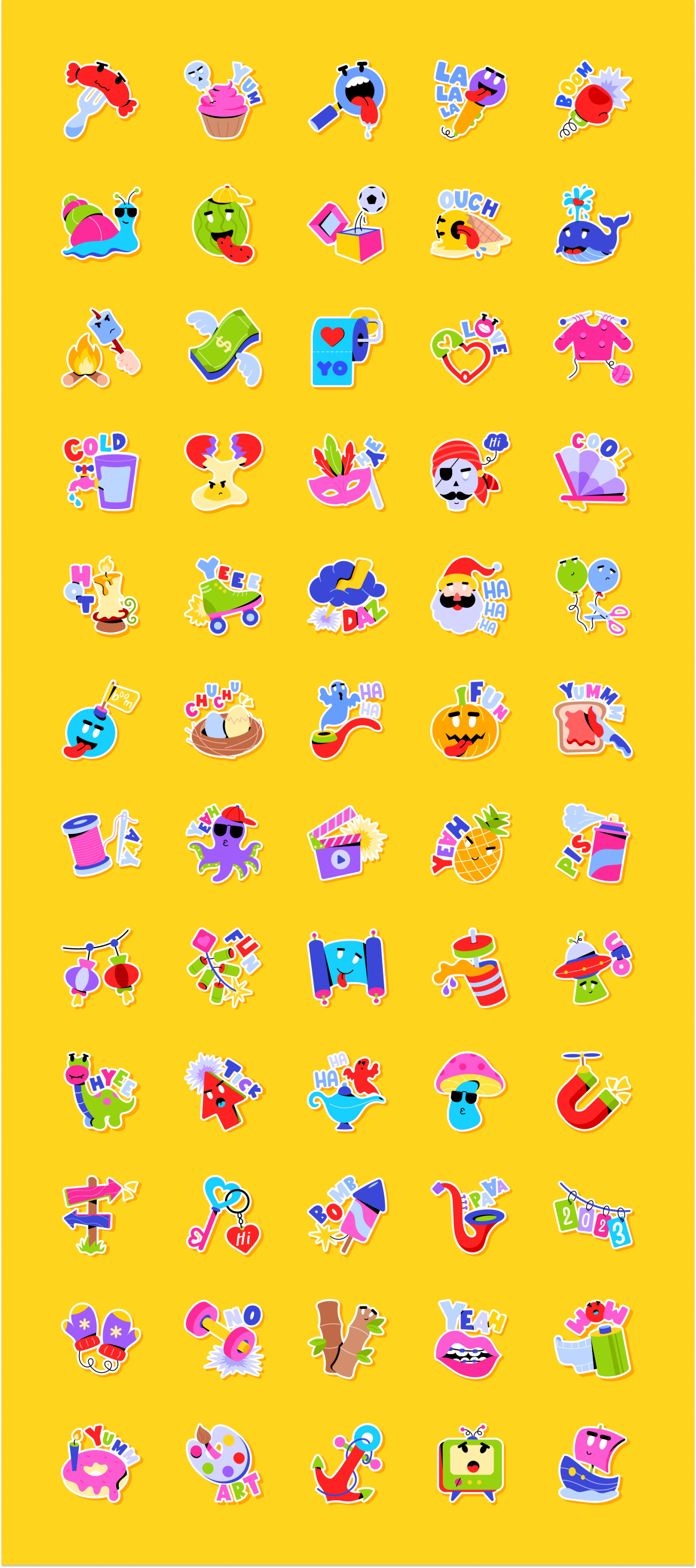 Animated Preppy Stickers