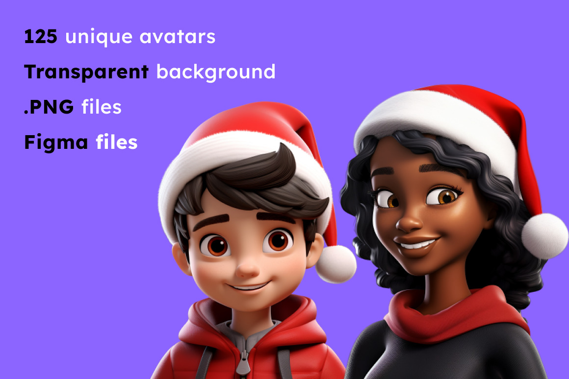 125 Animoji Style - Christmas Children 125 Animoji Style - Christmas Children