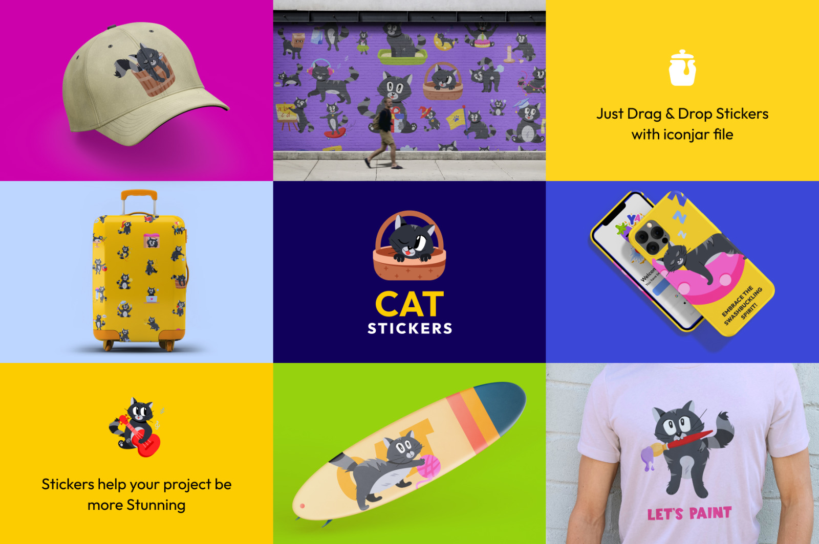 Animated Cat Stickers