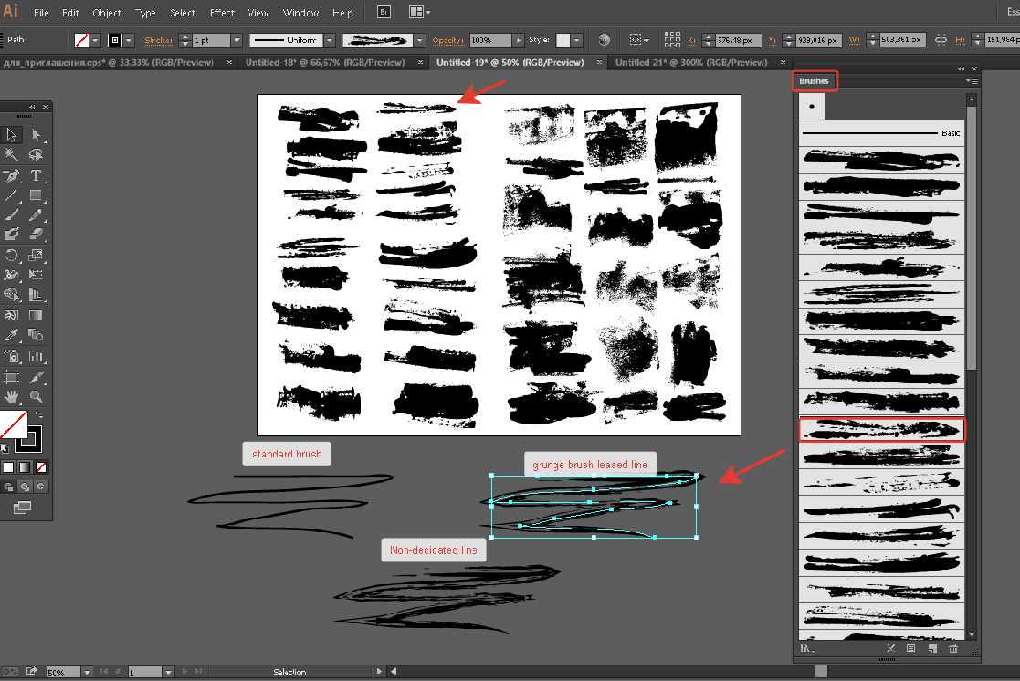 Superpack: 91 ink brushes