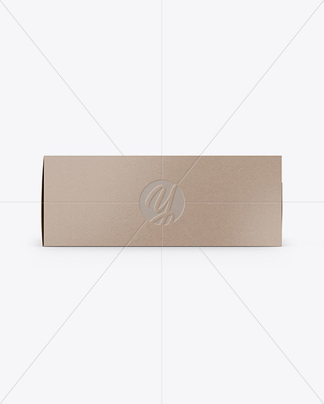Kraft Box Mockup - Top & Front Views