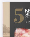 Kraft Box Mockup - Top & Front Views
