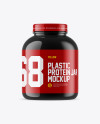 Glossy Protein Jar Mockup