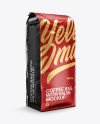 16oz Matte Metallic Coffee Bag Mockup - Half Side View