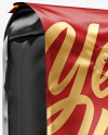 16oz Matte Metallic Coffee Bag Mockup - Half Side View