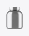 Metallic Protein Jar Mockup