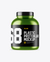 Metallic Protein Jar Mockup