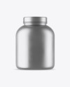 Matte Metallic Protein Jar Mockup Matte Metallic Protein Jar Mockup