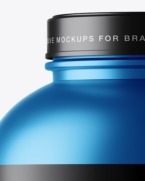 Matte Metallic Protein Jar Mockup Matte Metallic Protein Jar Mockup