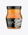 Glass Jar with Honey Mockup