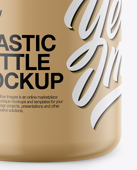 200ml Matte Plastic Bottle Mockup 200ml Matte Plastic Bottle Mockup