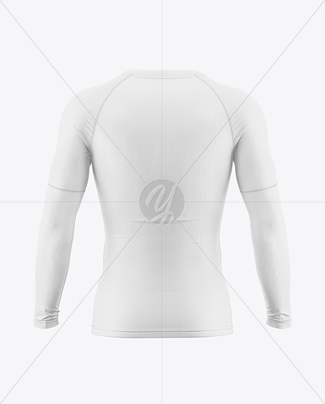 Long Sleeve Compression T-Shirt Mockup - Back View