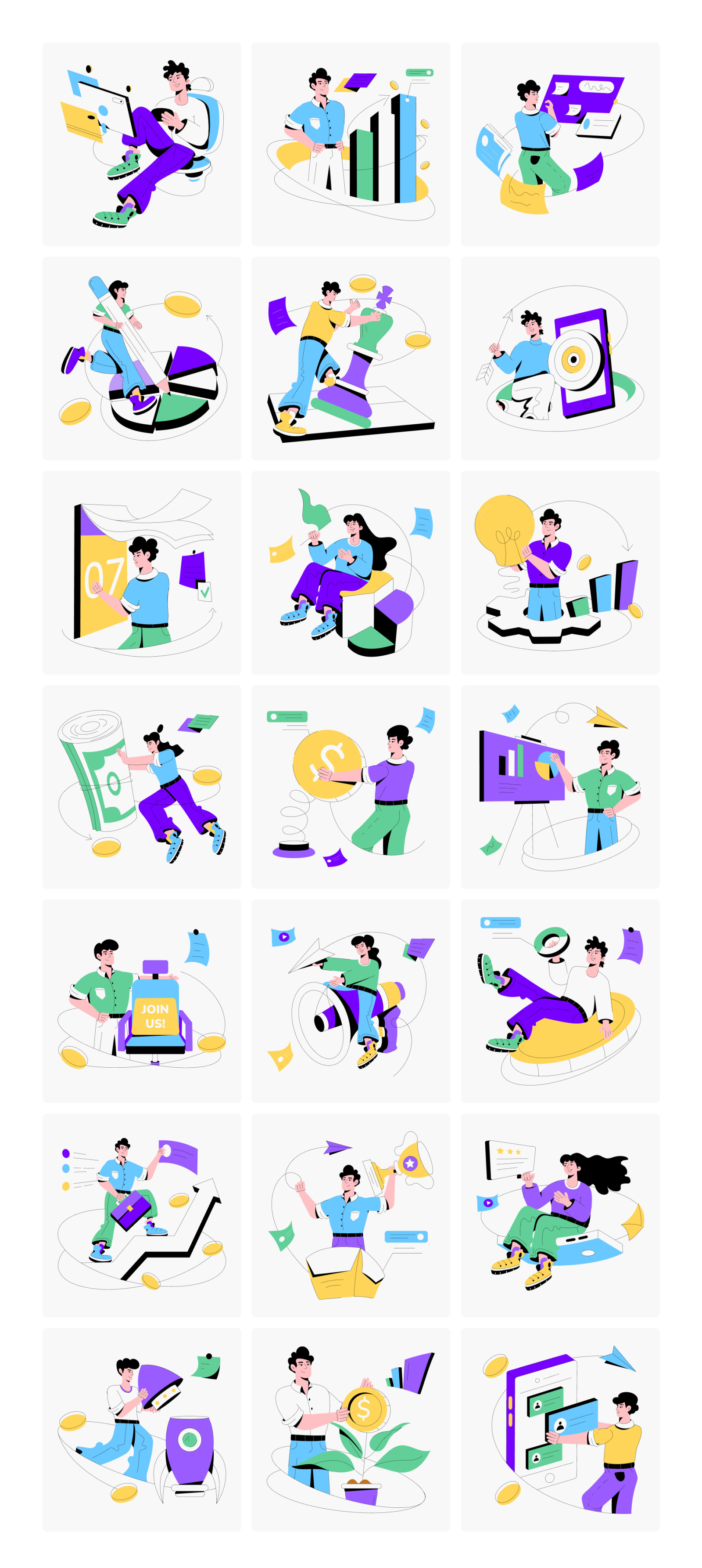Animated Business Illustrations Animated Business Illustrations