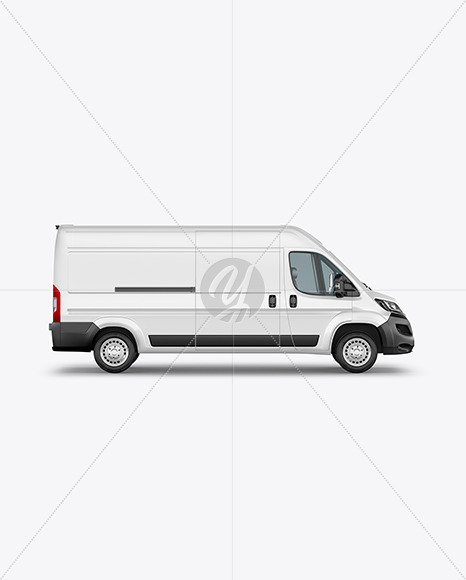 Panel Van Mockup - Side View