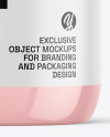 Clear Plastic Bottle with Pump Mockup