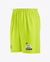 Football Shorts Mockup - Half Side View