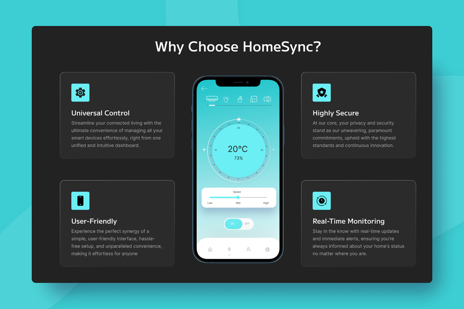 HomeSync - Smart Home Landing Page HomeSync - Smart Home Landing Page