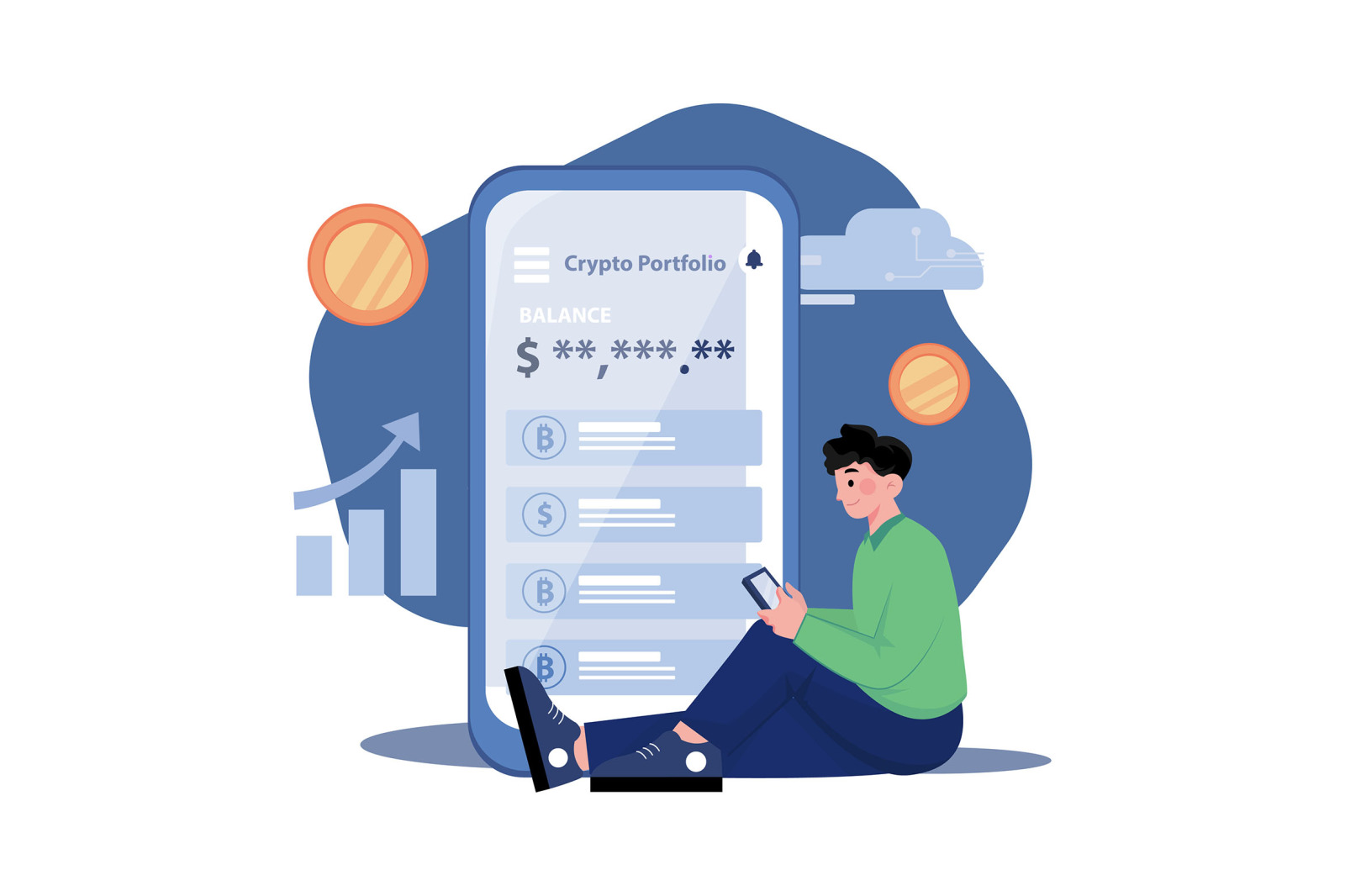 M466_Cryptocurrency Illustrations M466_Cryptocurrency Illustrations