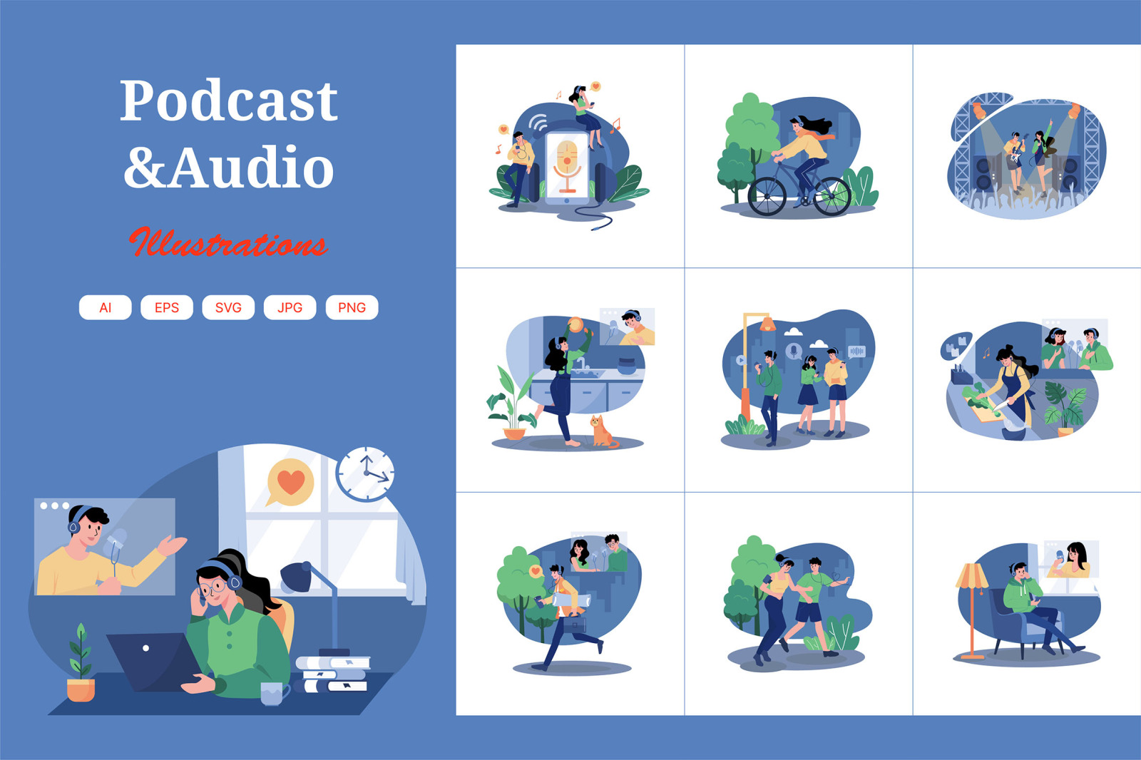 M464_Podcast Illustration Pack M464_Podcast Illustration Pack