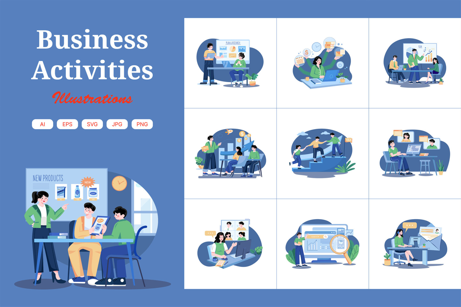 M434_Business Activities Illustration Pack