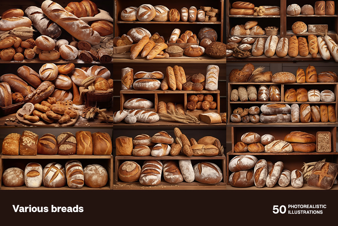 Various breads Various breads