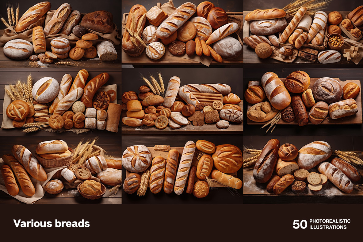 Various breads Various breads