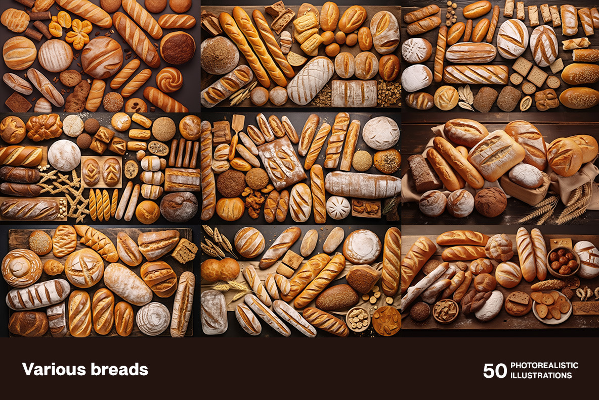 Various breads Various breads