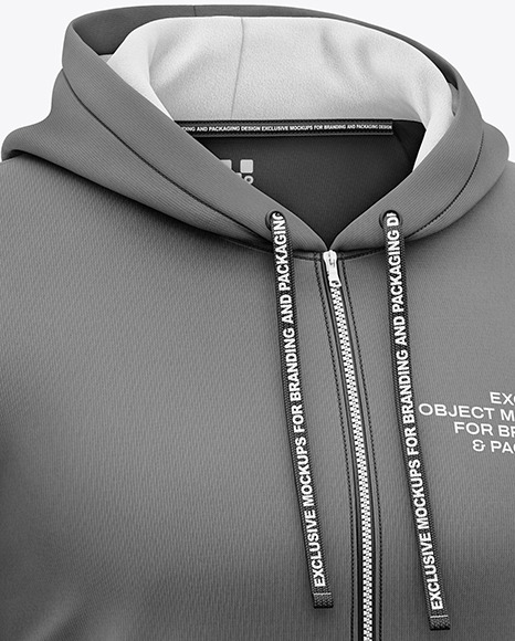 Full-Zip Hoodie Mockup