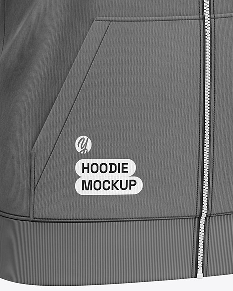 Full-Zip Hoodie Mockup