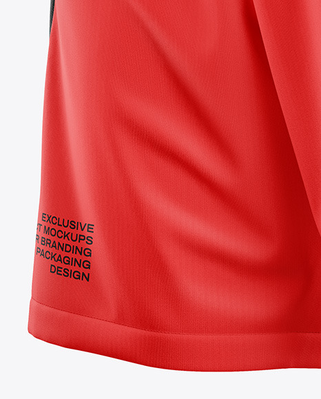 Football Shorts Mockup - Half Side View