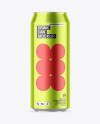 Metallic Drink Can Mockup