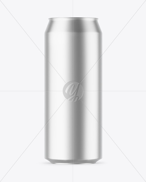 Matte Metallic Drink Can Mockup