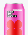 Matte Drink Can Mockup