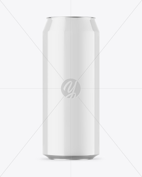 Glossy Drink Can Mockup