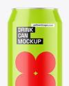 Glossy Drink Can Mockup